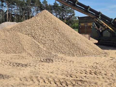 Plac kruszyw z sortownikiem Power Screen — piasek żwir Zgierz